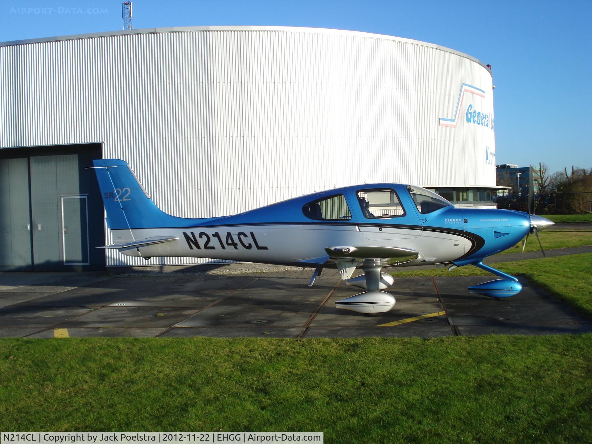 N214CL, 2012 Cirrus SR22 GTS C/N 3830, at ramp of General Enterprise at GRQ