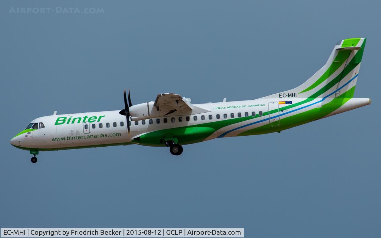 EC-MHI, 2014 ATR 72-212A C/N 879, on final RW03