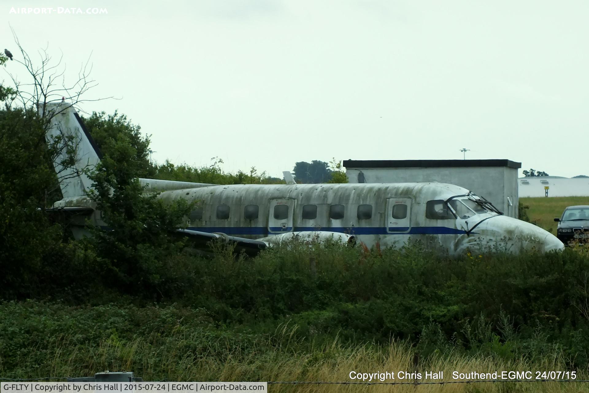 G-FLTY, 1979 Embraer EMB-110P1 Bandeirante C/N 110215, stored at Southend