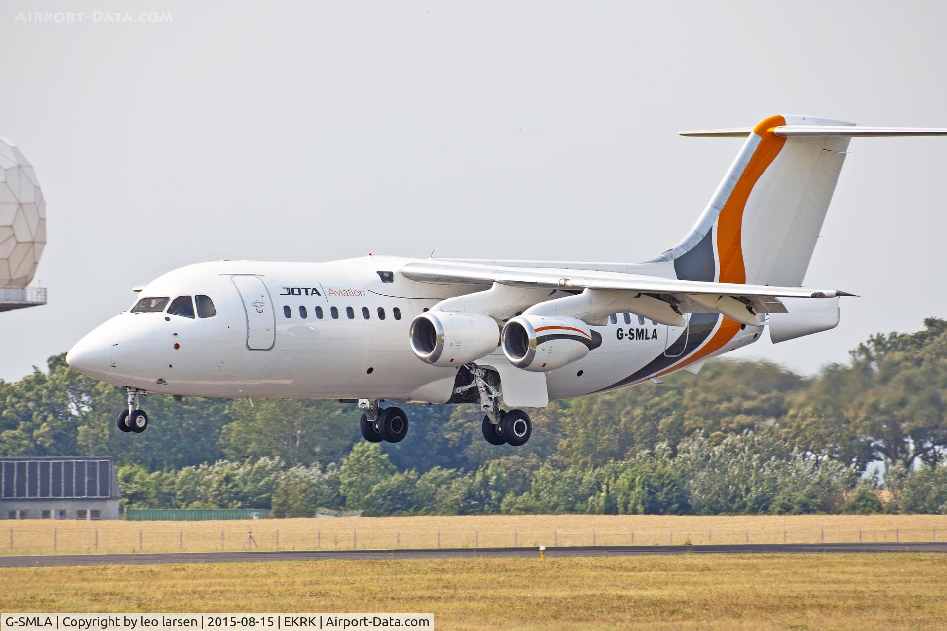 G-SMLA, 1985 British Aerospace BAe.146-200 C/N E2047, Roskilde 15.8.15