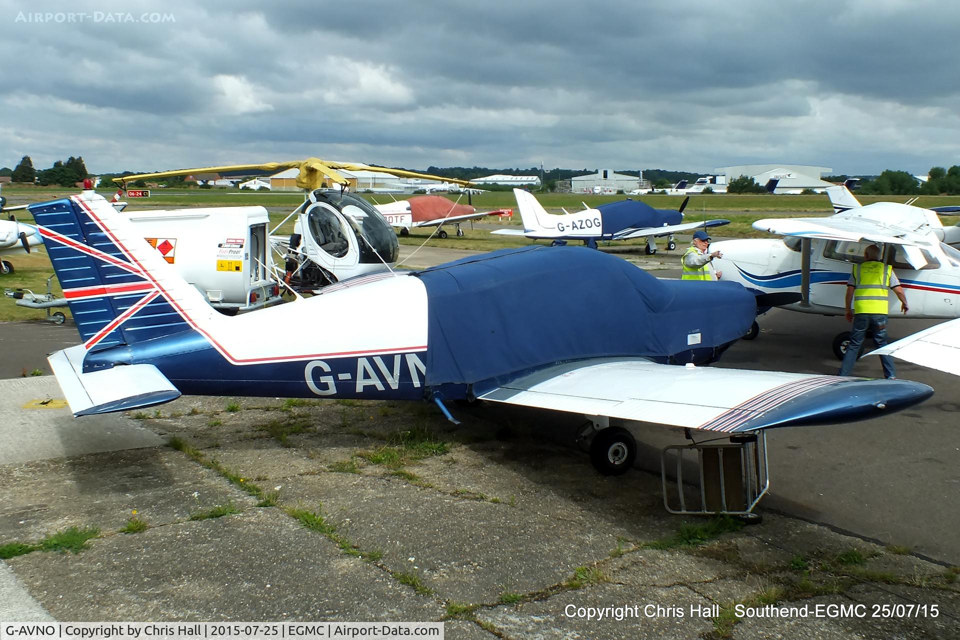 G-AVNO, 1967 Piper PA-28-180 Cherokee C/N 28-4105, at Southend