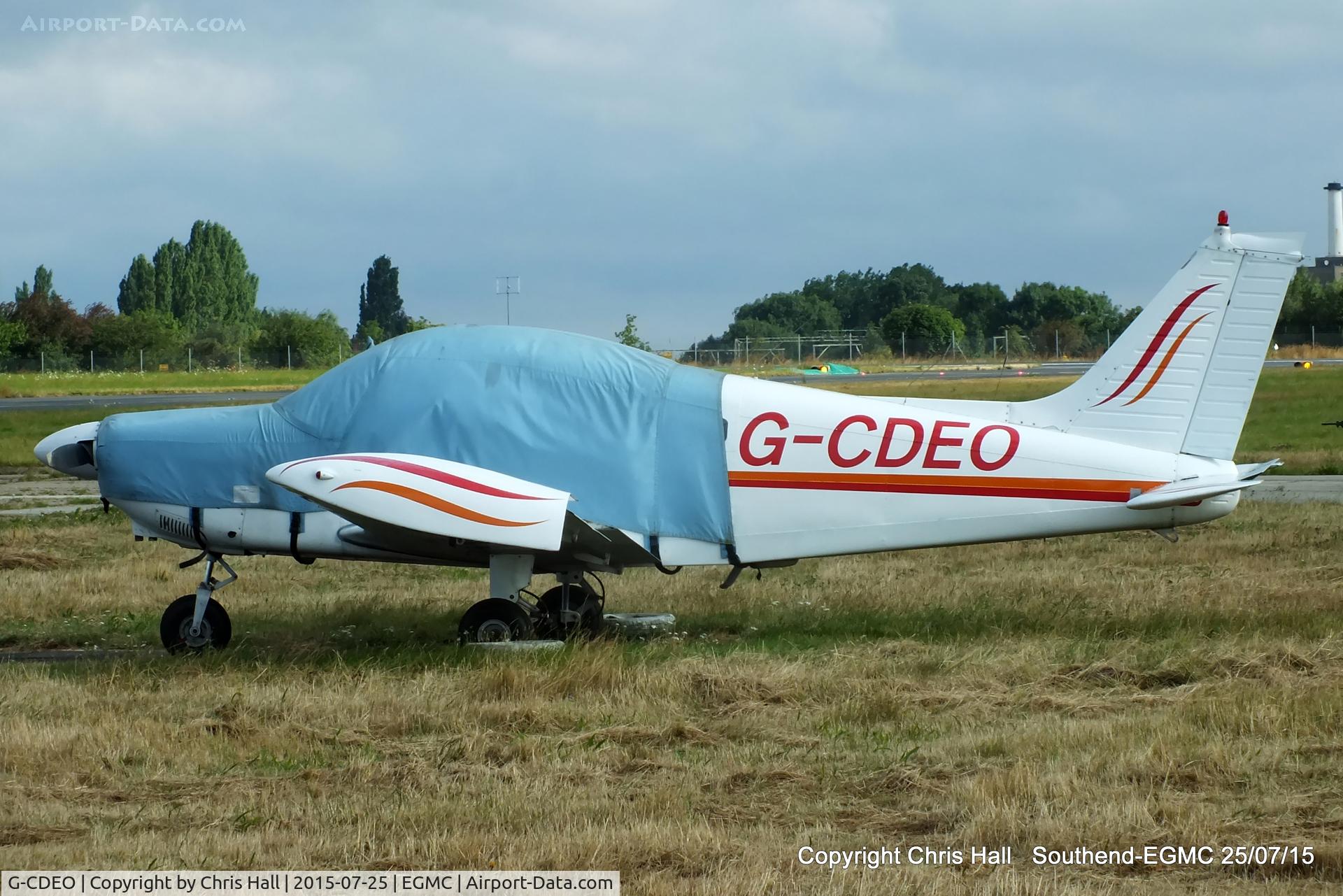 G-CDEO, 1974 Piper PA-28-180 Cherokee Archer C/N 28-7405011, at Southend