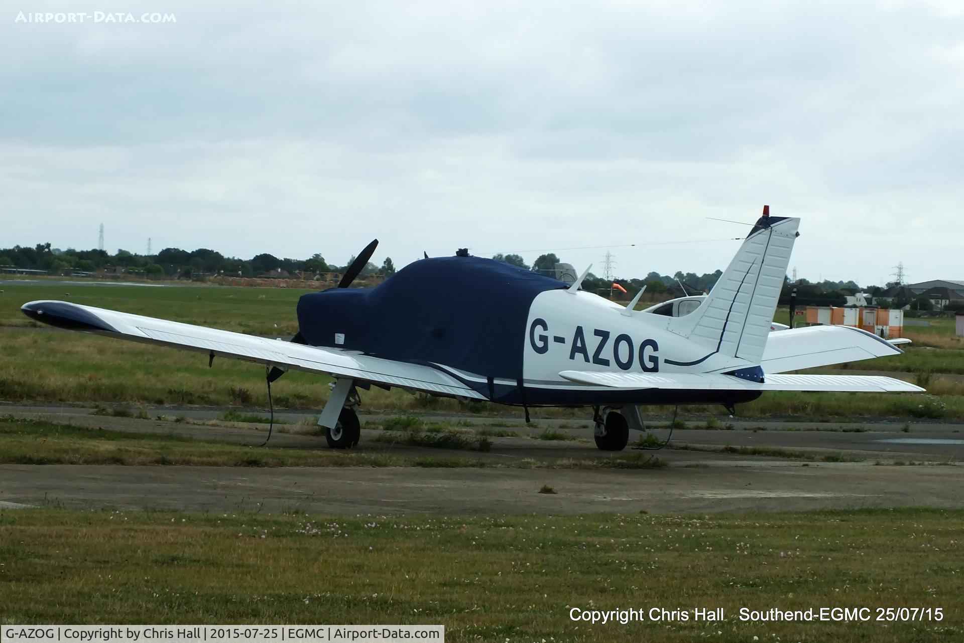 G-AZOG, 1971 Piper PA-28R-200-2 Cherokeee Arrow II C/N 28R-7235009, at Southend