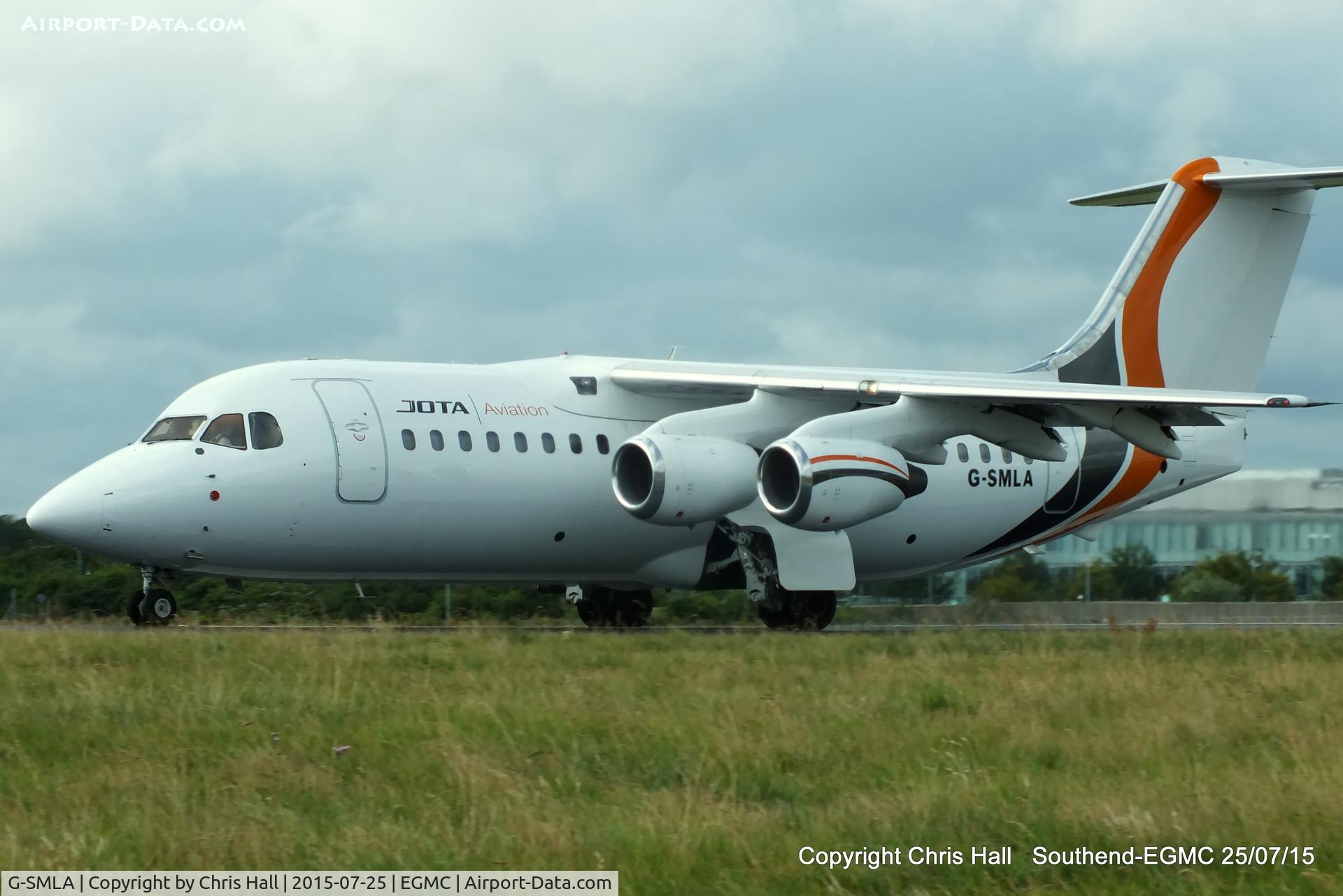 G-SMLA, 1985 British Aerospace BAe.146-200 C/N E2047, Jota Aviation