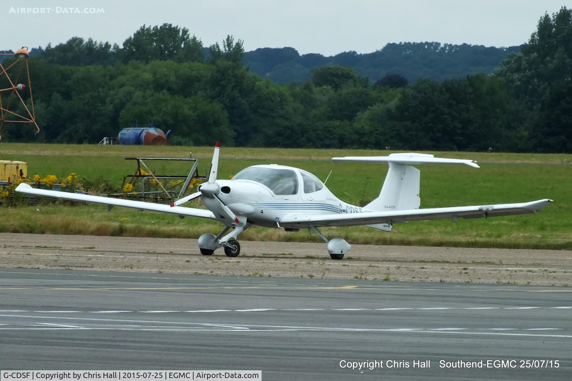 G-CDSF, 2005 Diamond DA-40D Diamond Star C/N D4.190, at Southend