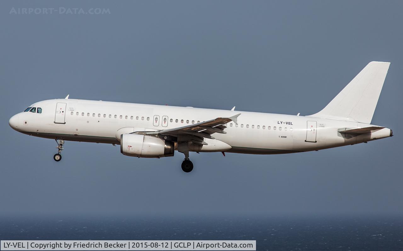 LY-VEL, 2003 Airbus A320-232 C/N 1998, on final RW03L