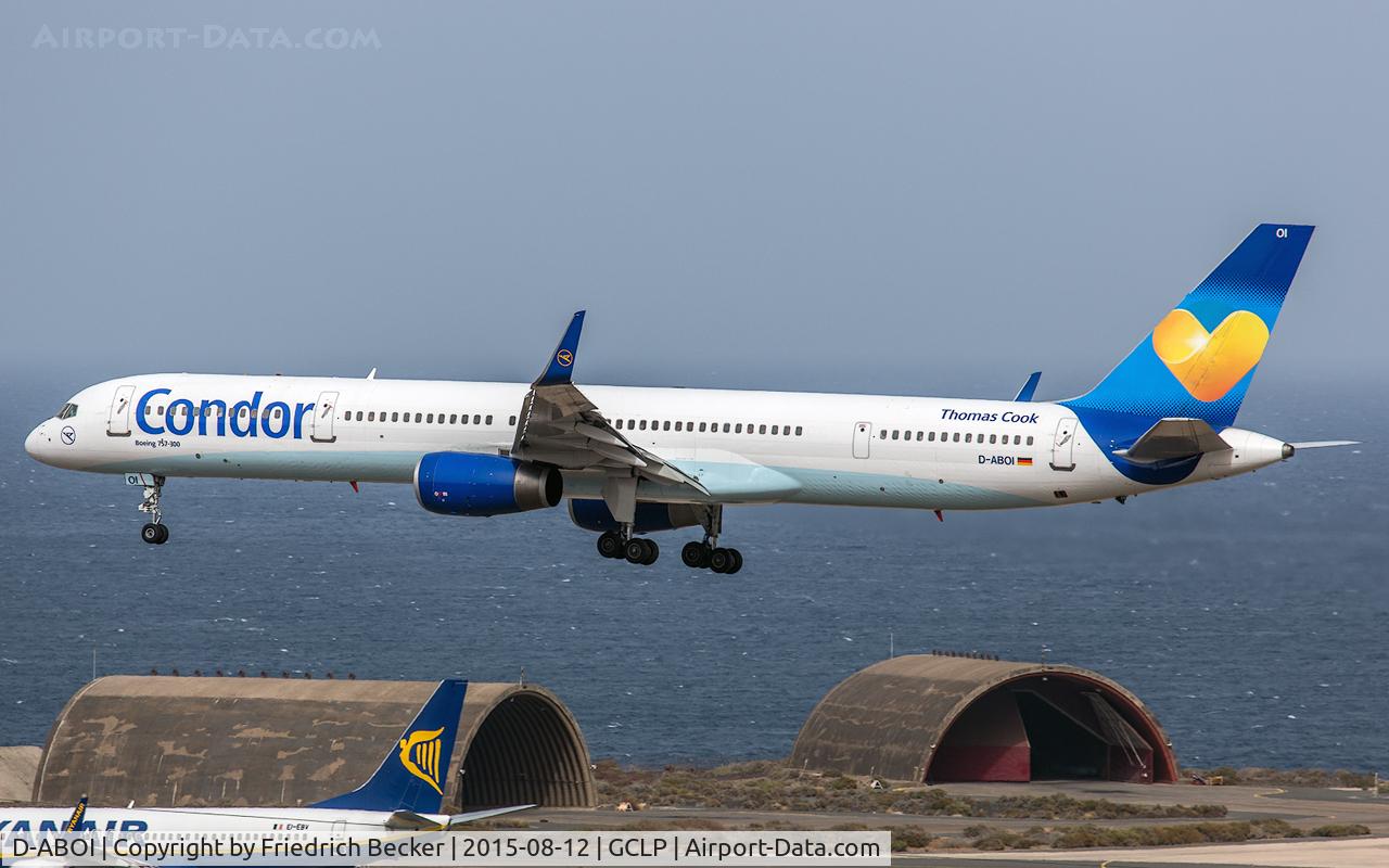 D-ABOI, 2000 Boeing 757-330 C/N 29018, on final RW03L