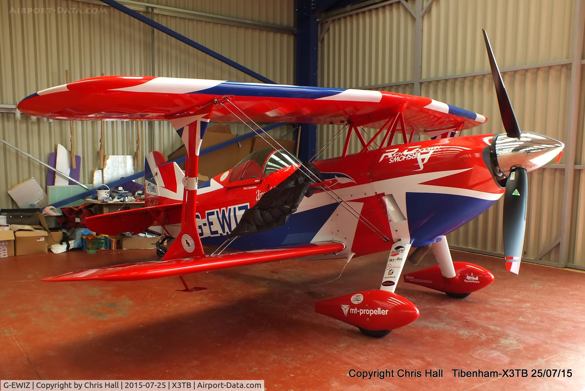 G-EWIZ, 1981 Pitts S-2S Special C/N S18, at Tibenham airfield
