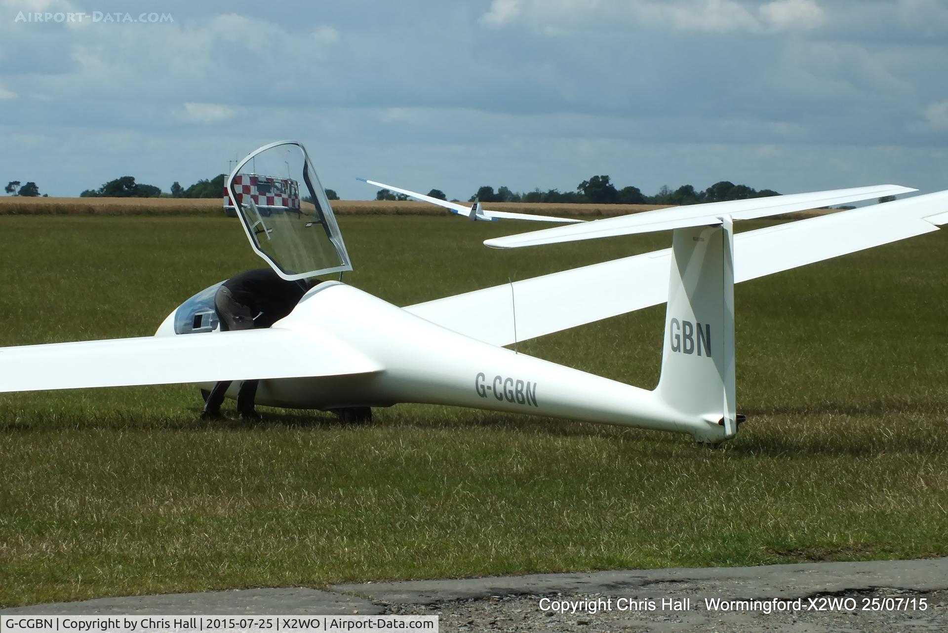 G-CGBN, 1985 Schleicher ASK-21 C/N 21141, at Wormingford airfield