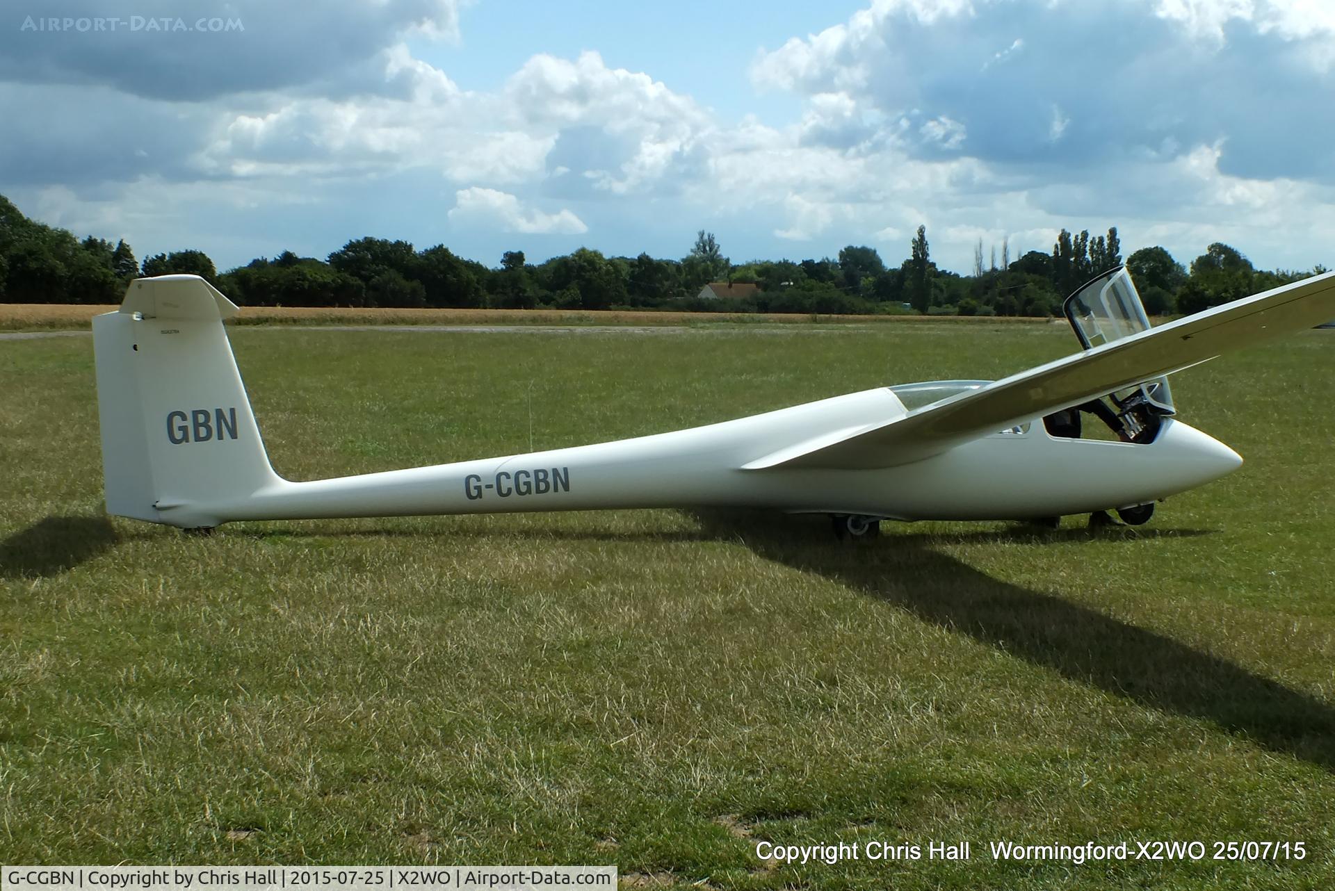 G-CGBN, 1985 Schleicher ASK-21 C/N 21141, at Wormingford airfield