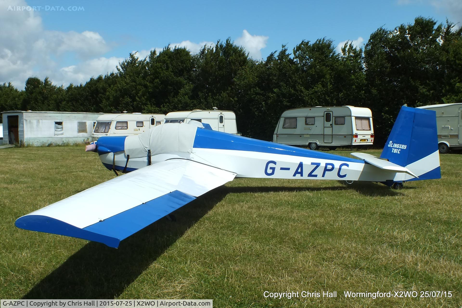 G-AZPC, 1972 Slingsby T-61C Falke C/N 1767, at Wormingford airfield