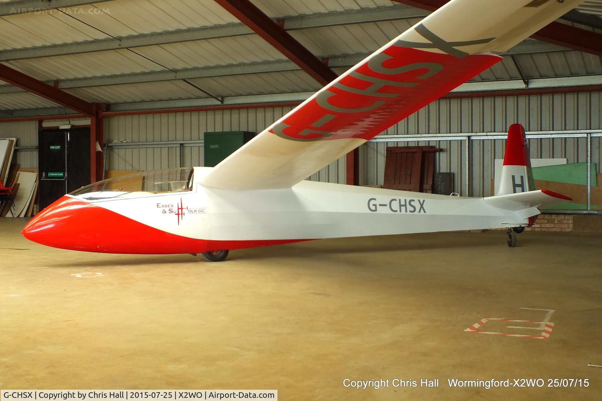 G-CHSX, 1966 Scheibe SF27A C/N 6031, at Wormingford airfield