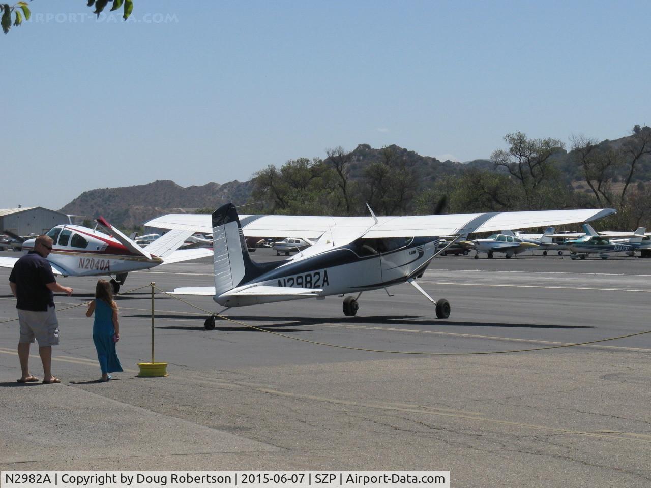 N2982A, 1953 Cessna 180 C/N 30182, 1953 Cessna 180, Continental O-470-A 225 Hp, 1st year of production, taxi