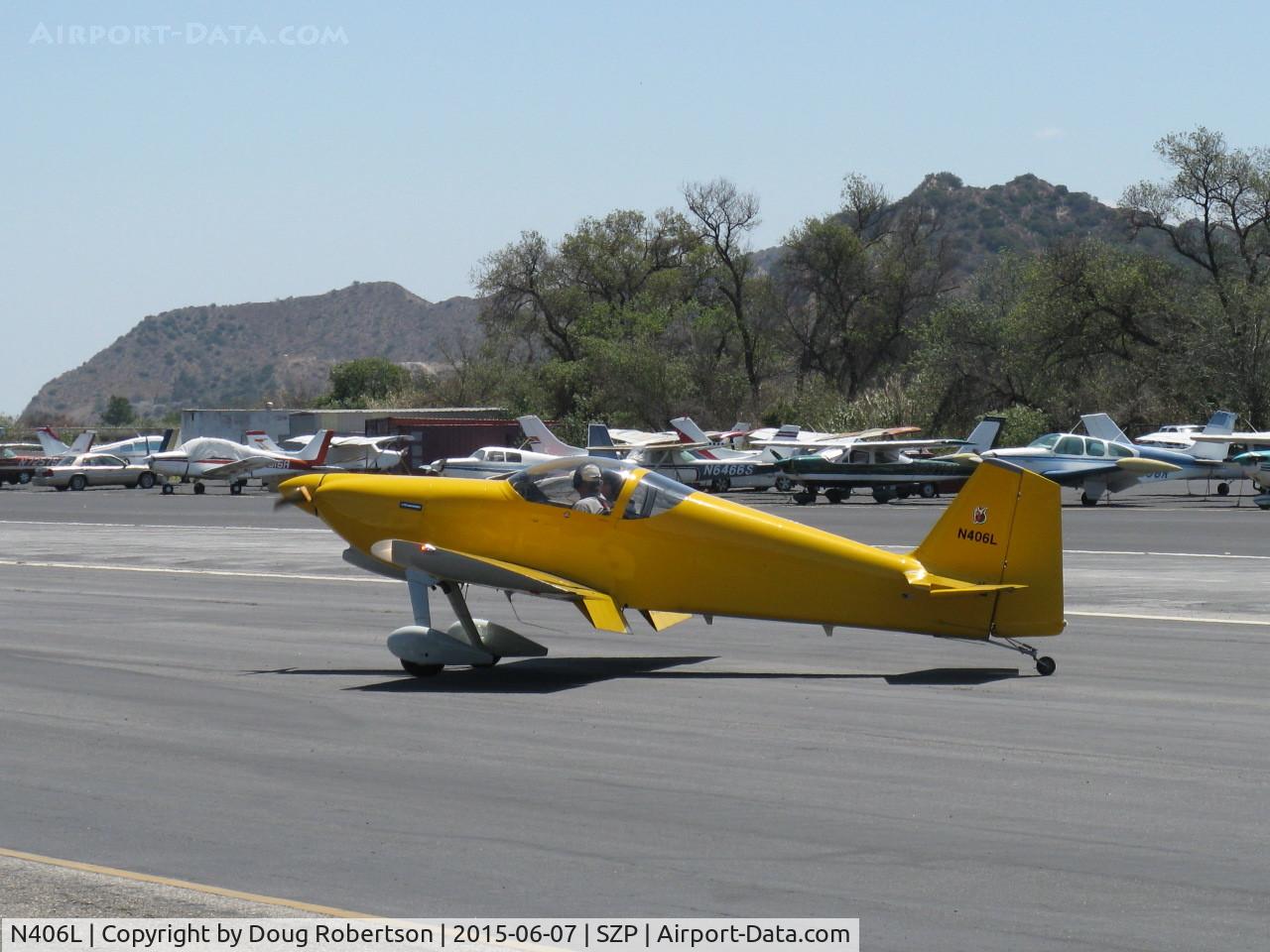 N406L, 2008 Vans RV-6 C/N 936, Provo PROVO 6, Lycoming O-320 160 Hp, taxi back, Young Eagles Flight