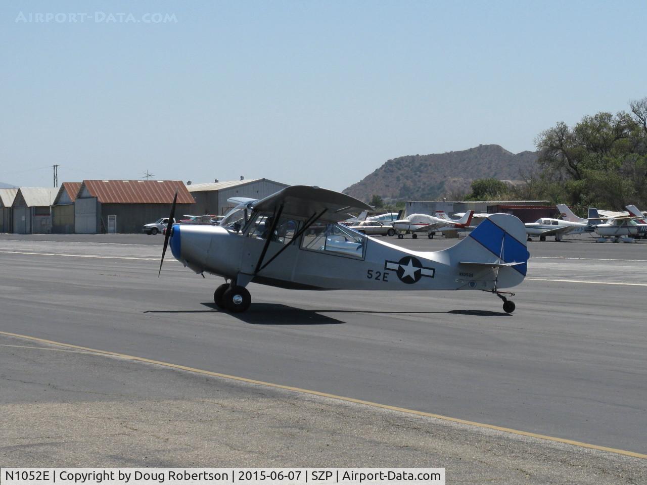 N1052E, 1946 Aeronca 7AC Champion C/N 7AC-4603, 1946 Aeronca 7AC conversion to 7CCM/L-16B, Continental C90 90 Hp, taxi off the active