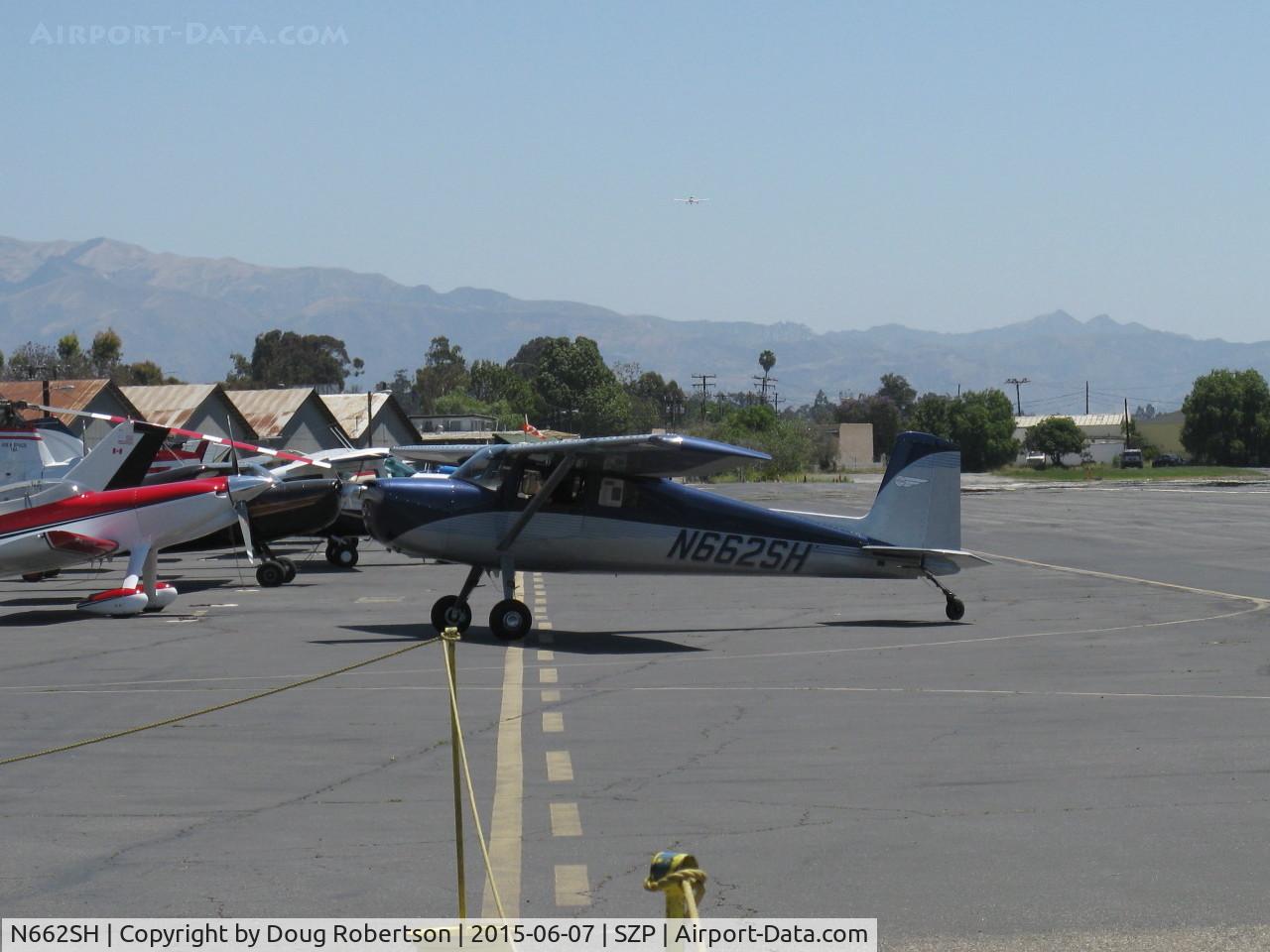 N662SH, 1962 Cessna 150B C/N 15059641, 1962 Cessna 150B conversion to taildragger, Continental O-200 100 Hp, wing Micro vortex generators mod by STC, taxi off the active