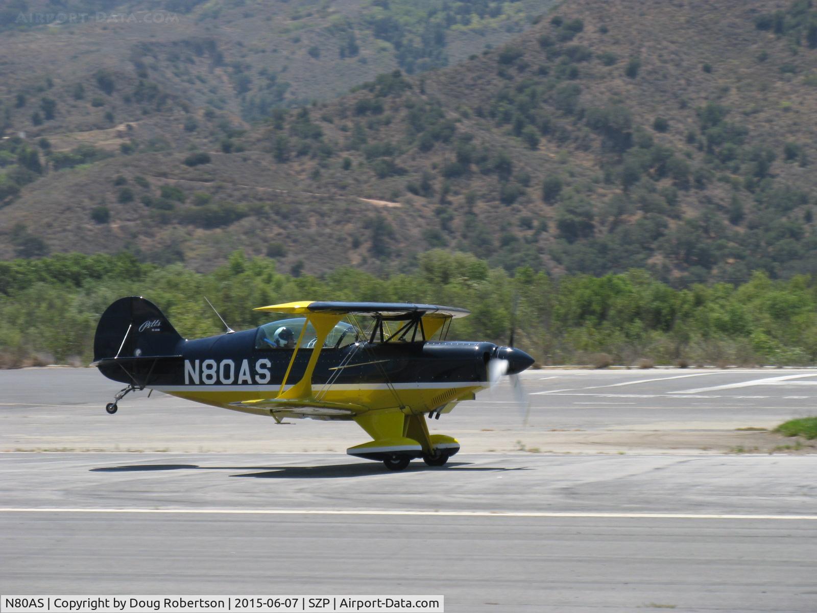 N80AS, 1992 Pitts S-2B Special C/N 5244, 1992 Pitts Aerobatics S-2B, Lycoming AEIO-540-D4A5 260 Hp, Rwy 22 fast touch and go