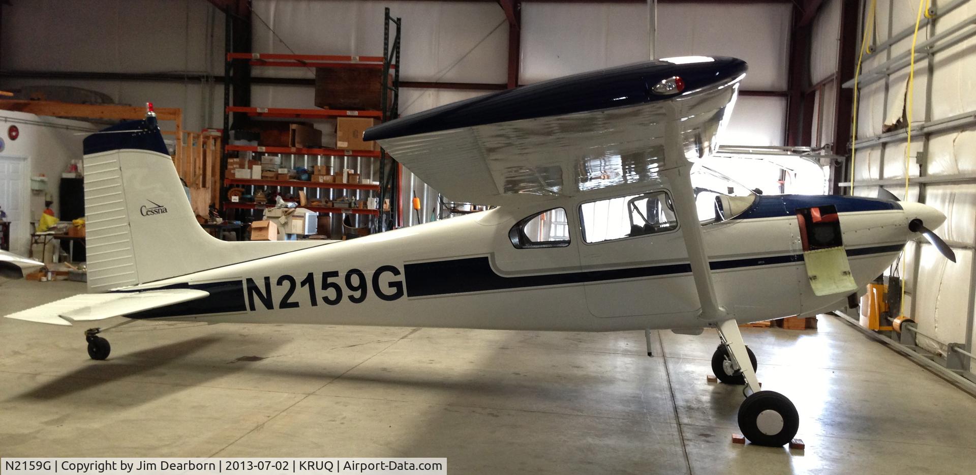 N2159G, 1958 Cessna 182A Skylane C/N 51459, Conversion to C-180A complete. Out of the paint shop