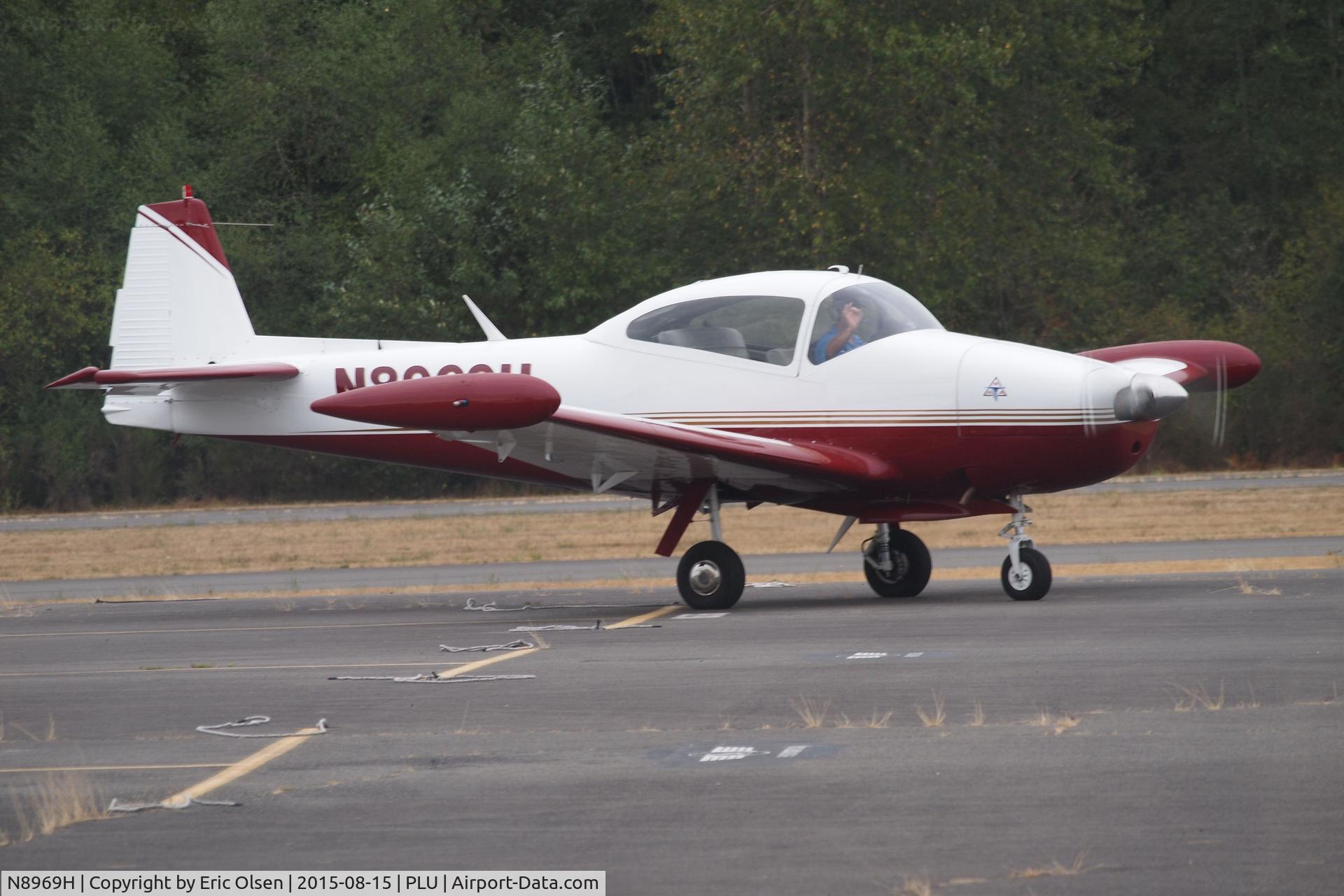 N8969H, 1947 North American Navion C/N NAV-4-969, Navion taking in for Cubs and Classics. As of this writing it's for sale.
