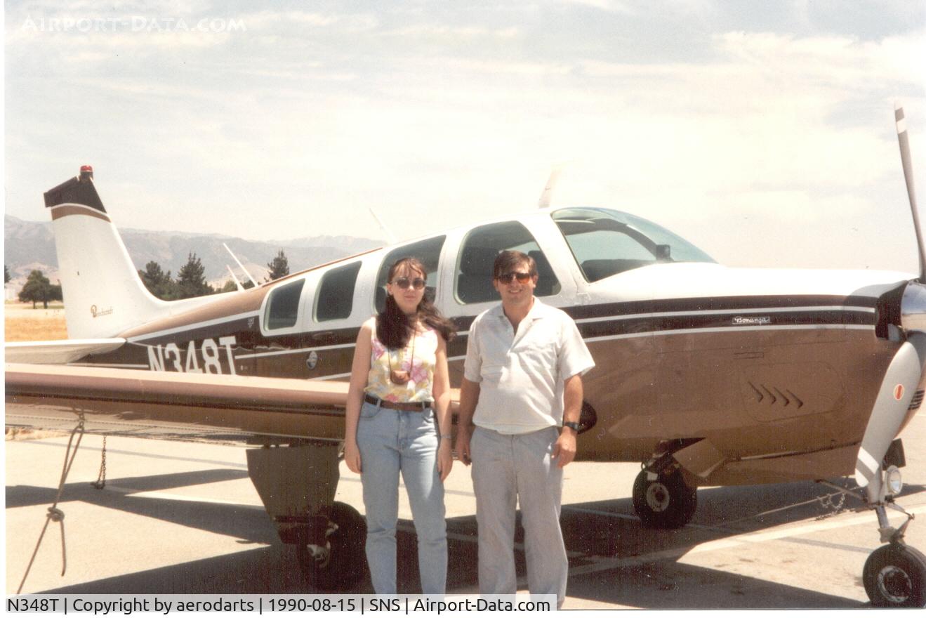 N348T, 1976 Beech A36 Bonanza 36 C/N E-908, Purchased by Stockton Ceramic Tile, Based in Stockton Ca, this A36 was primarily flown to South Lake Tahoe and Salinas Ca. The engine was rebuilt.