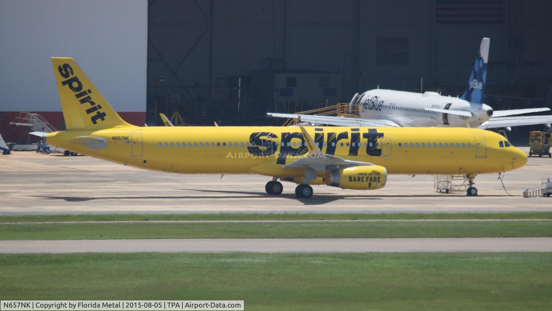 N657NK, 2015 Airbus A321-231 C/N 6672, Spirit A321