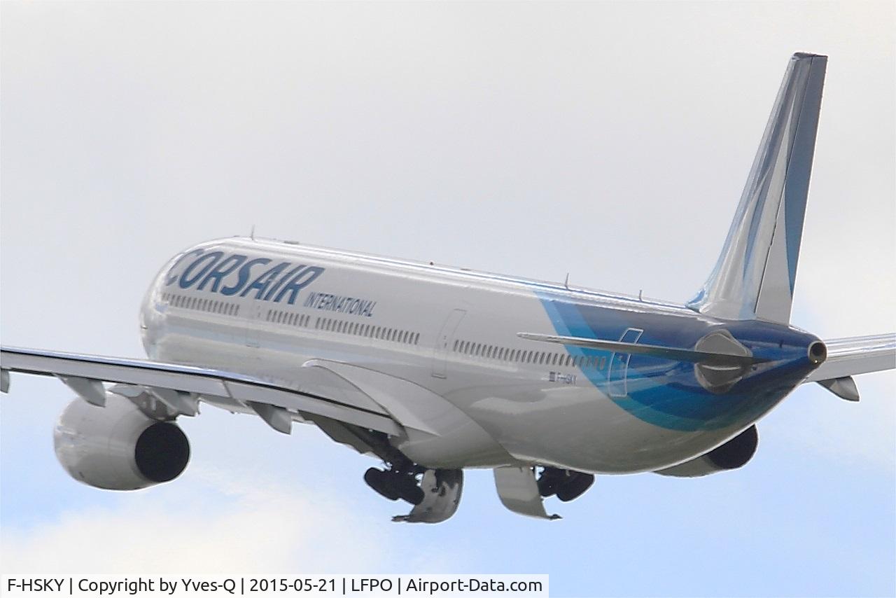 F-HSKY, 2012 Airbus A330-343 C/N 1359, Airbus A330-343, Take off rwy 24, Paris-Orly airport (LFPO-ORY)