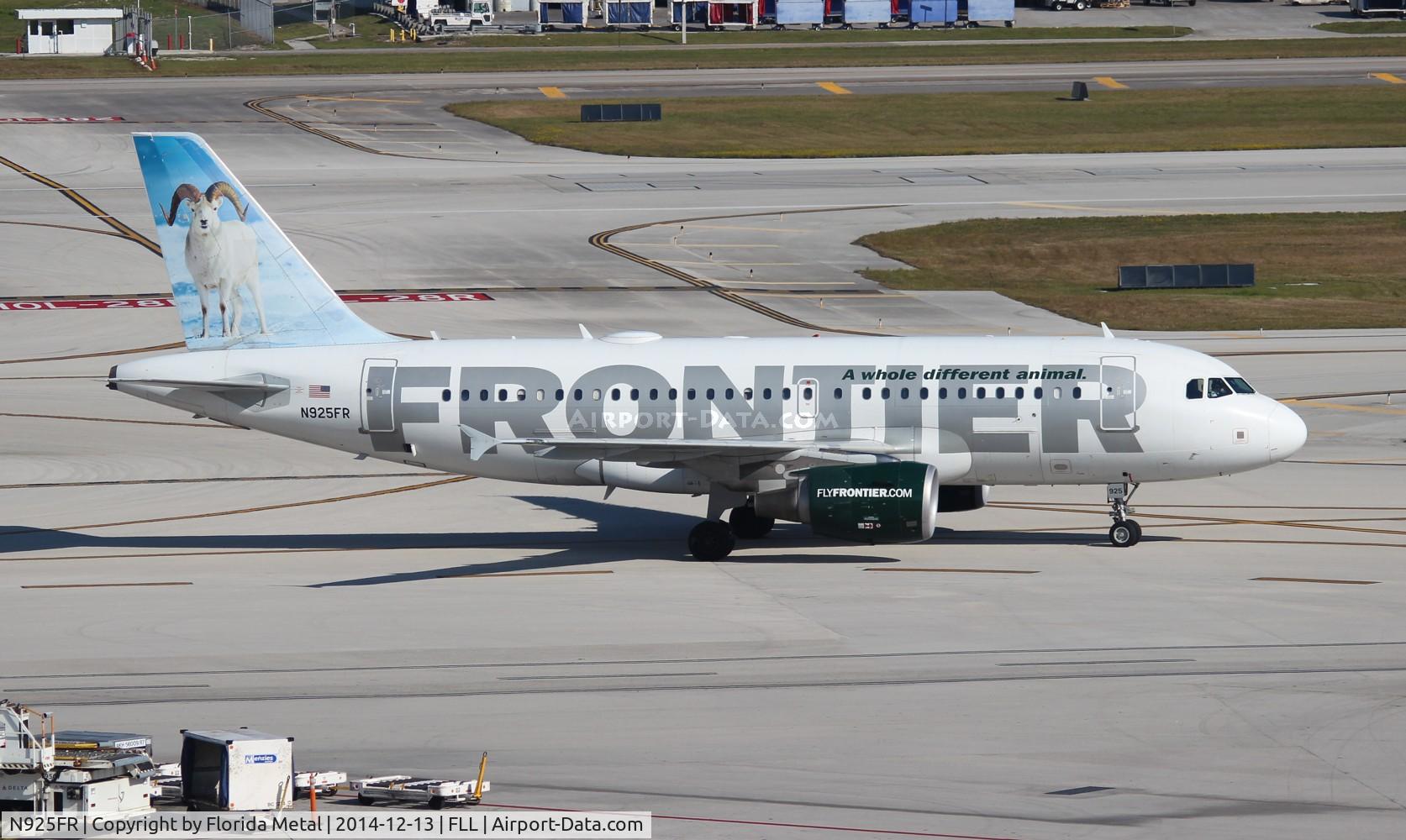 N925FR, 2004 Airbus A319-111 C/N 2103, Frontier Dale the Dall Ram