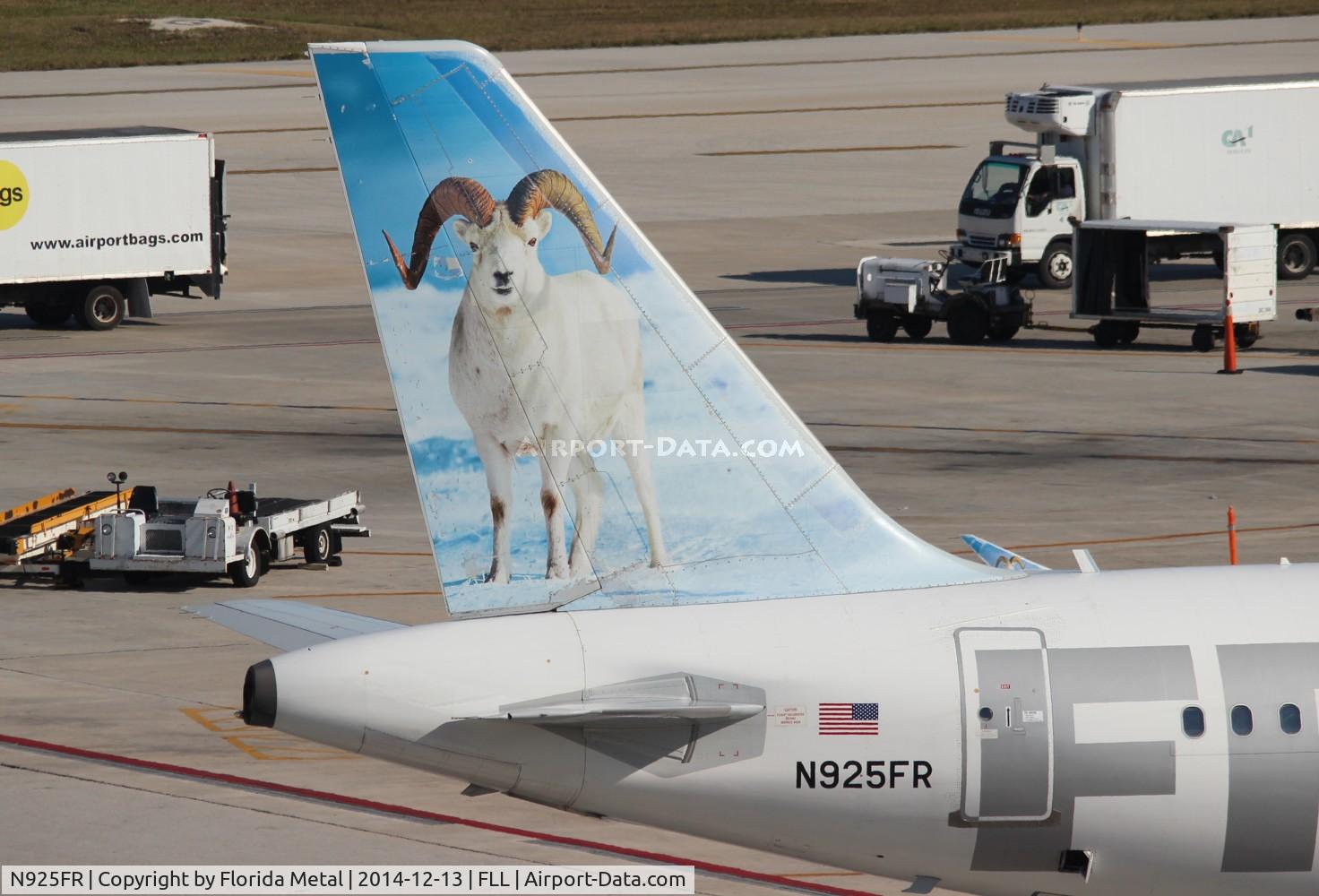 N925FR, 2004 Airbus A319-111 C/N 2103, Frontier Dale the Dall Ram