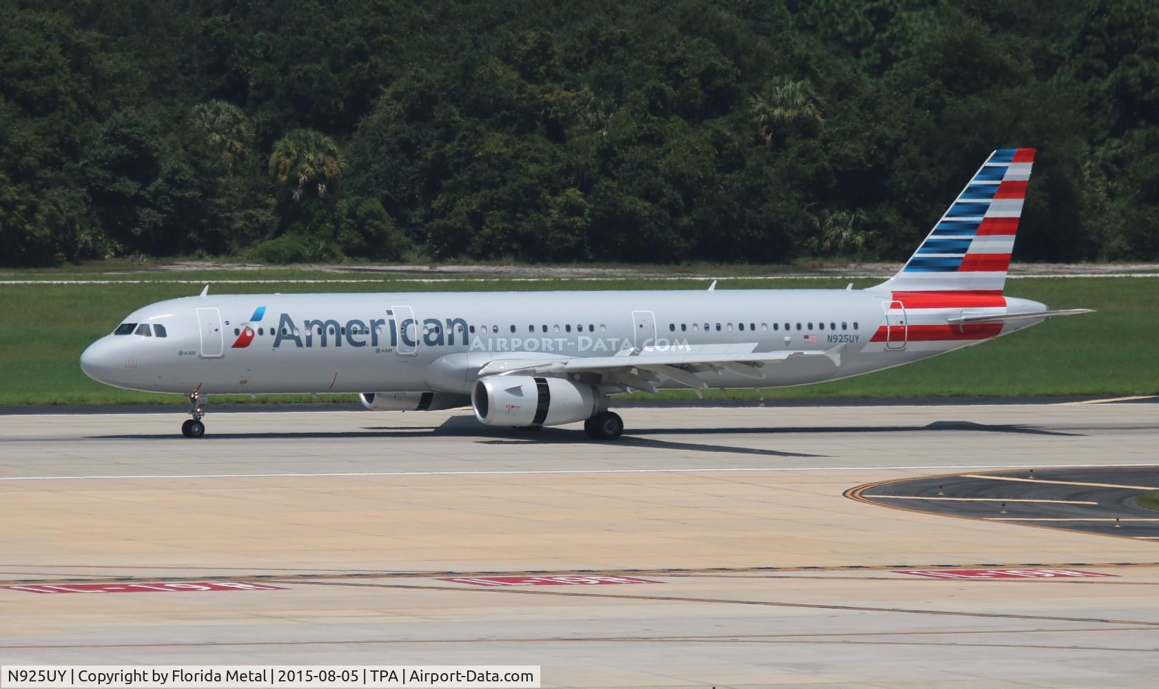 N925UY, 2015 Airbus A321-231 C/N 6613, American