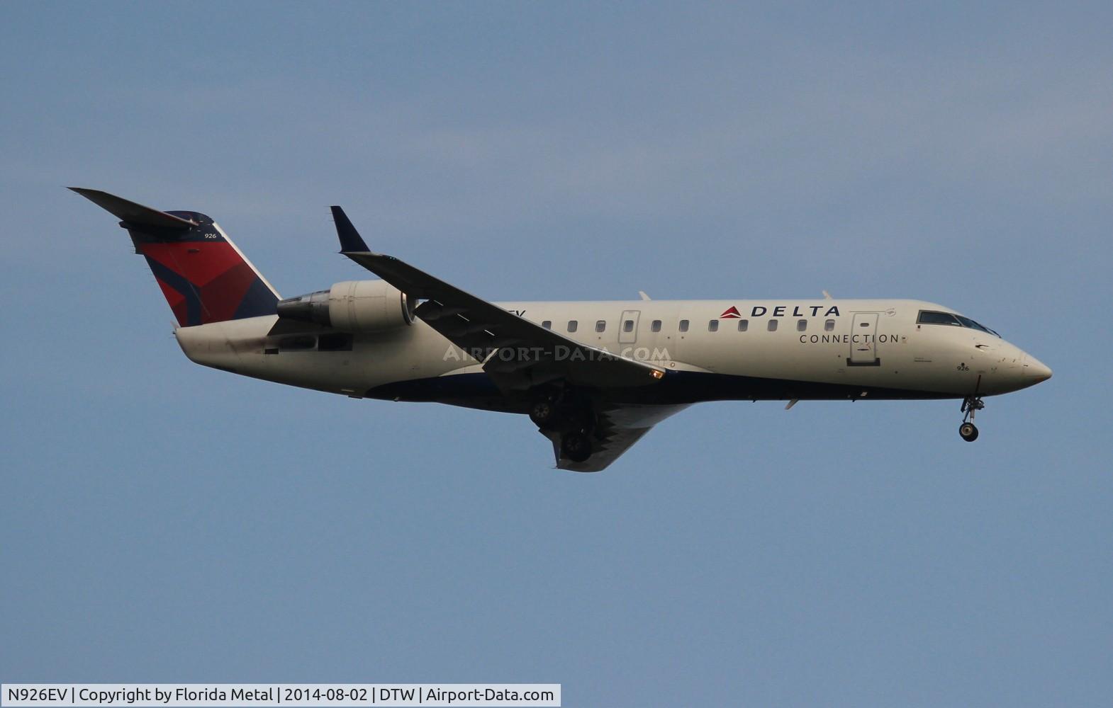 N926EV, 2003 Bombardier CRJ-200ER (CL-600-2B19) C/N 7843, Delta Connection