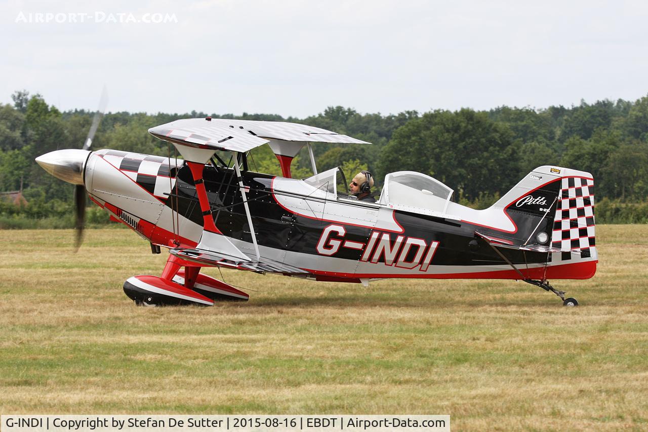 G-INDI, 2008 Aviat Pitts S-2C Special C/N 6084, Schaffen Old Timer Fly In 2015.