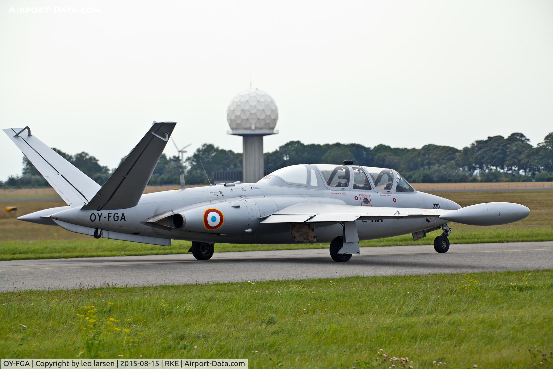 OY-FGA, 1959 Fouga CM-170R Magister C/N 230, Roskilde Air Show 15.8.15