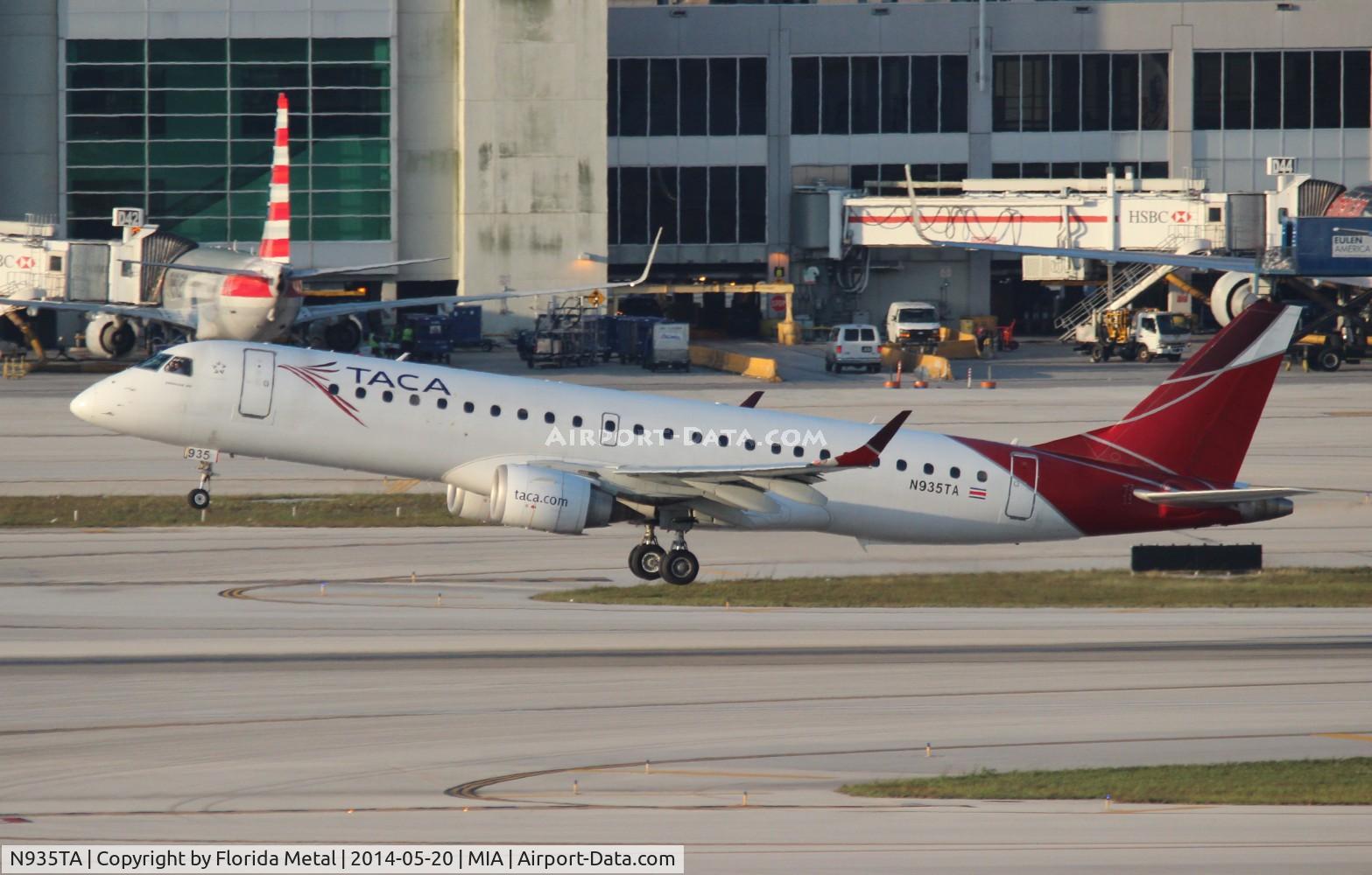 N935TA, Embraer ERJ-190-100 IGW 190AR C/N 19000205, Taca E190