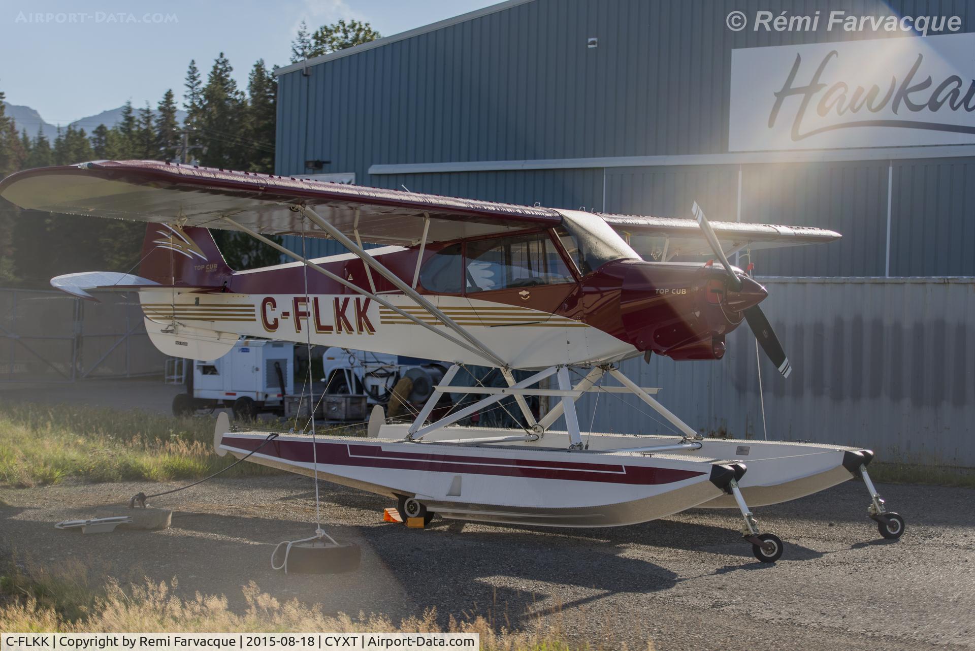 C-FLKK, 2008 Cub Crafters CC18-180 Top Club C/N CC18-0026, Parked next to the Hawkair maintenance terminal.