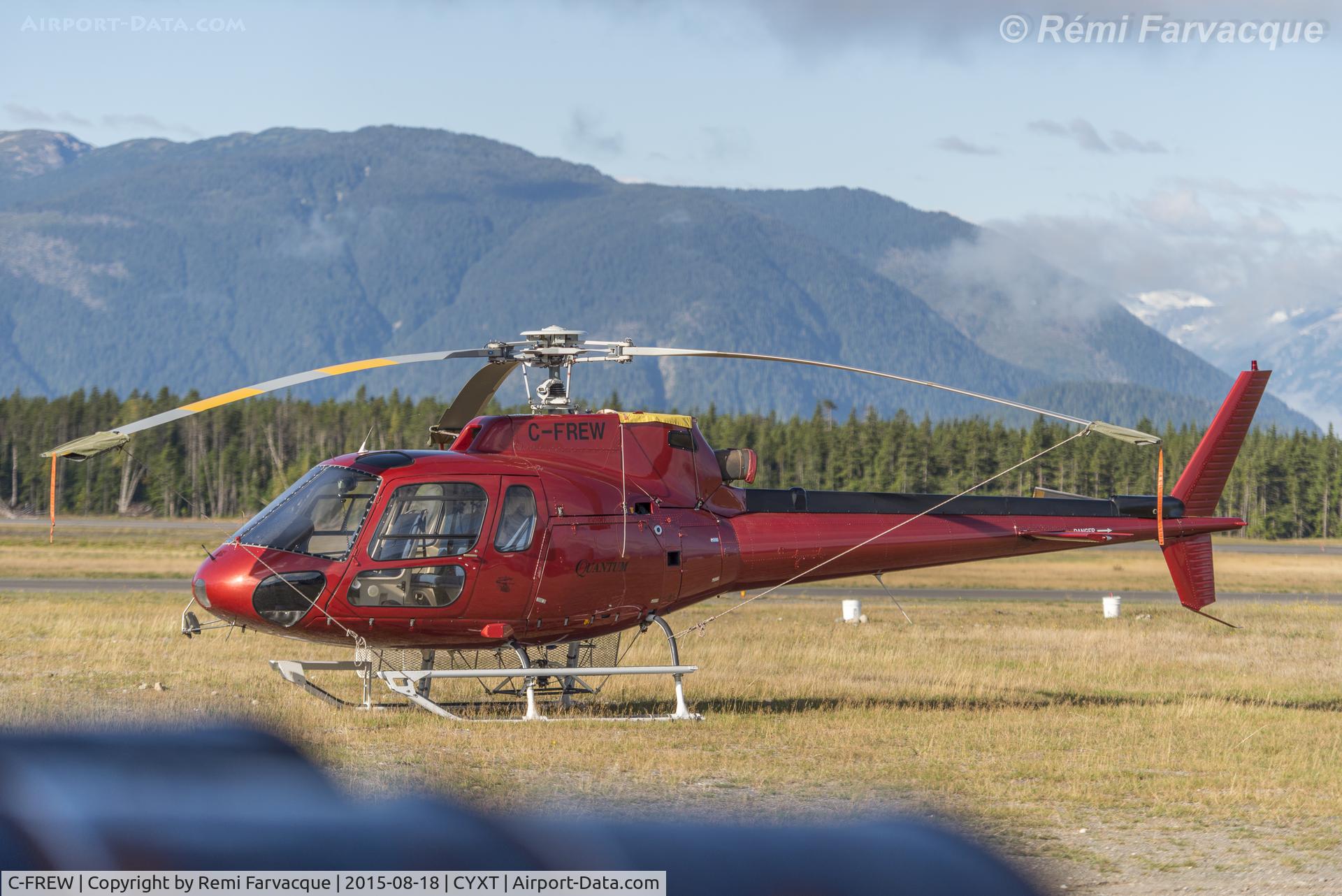 C-FREW, 1980 Aerospatiale AS-350BA Ecureuil C/N 1289, Parked at Quantum offices. Slightly different angle.