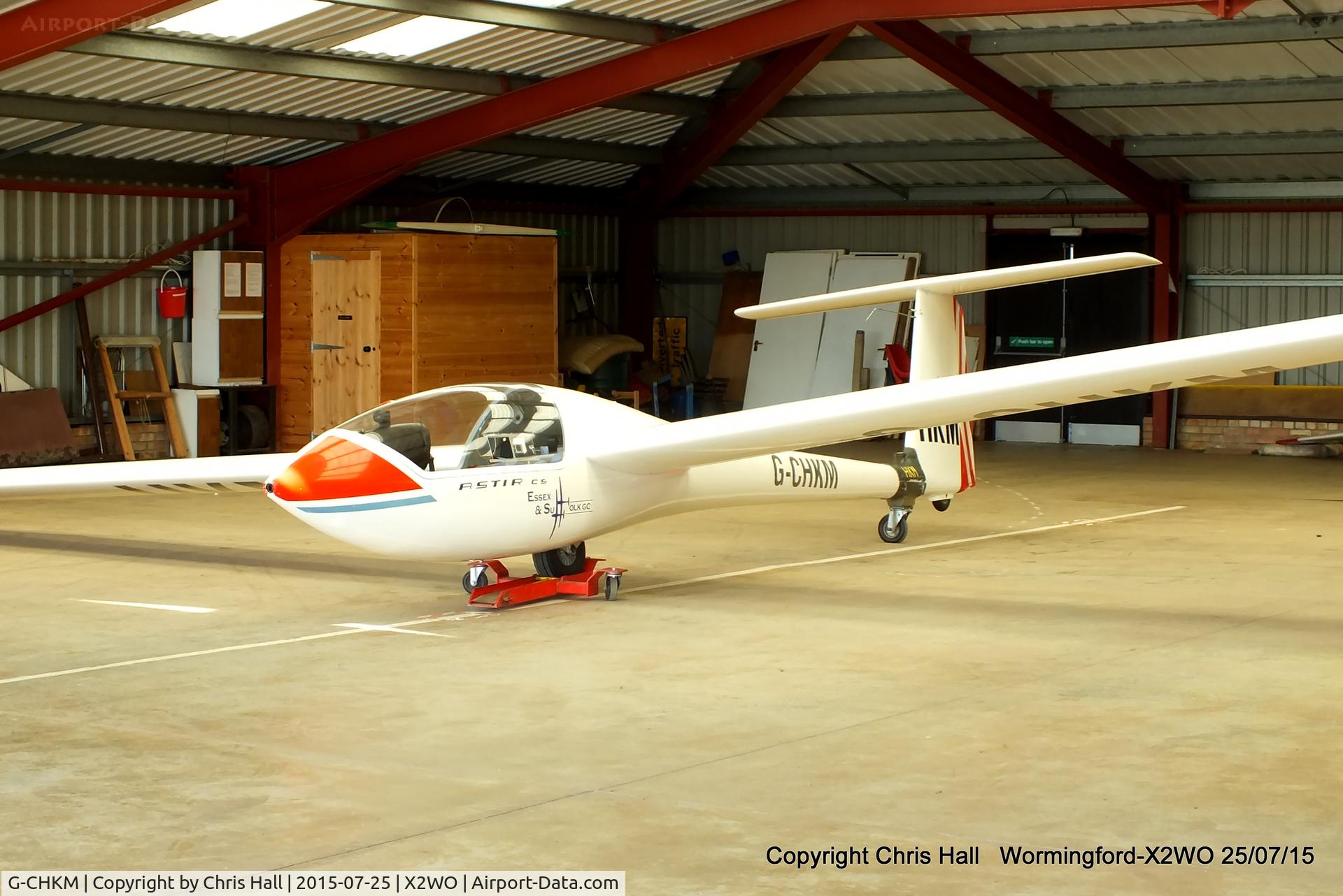 G-CHKM, 1976 Grob G-102 Astir CS Jeans C/N 2108, at Wormingford airfield