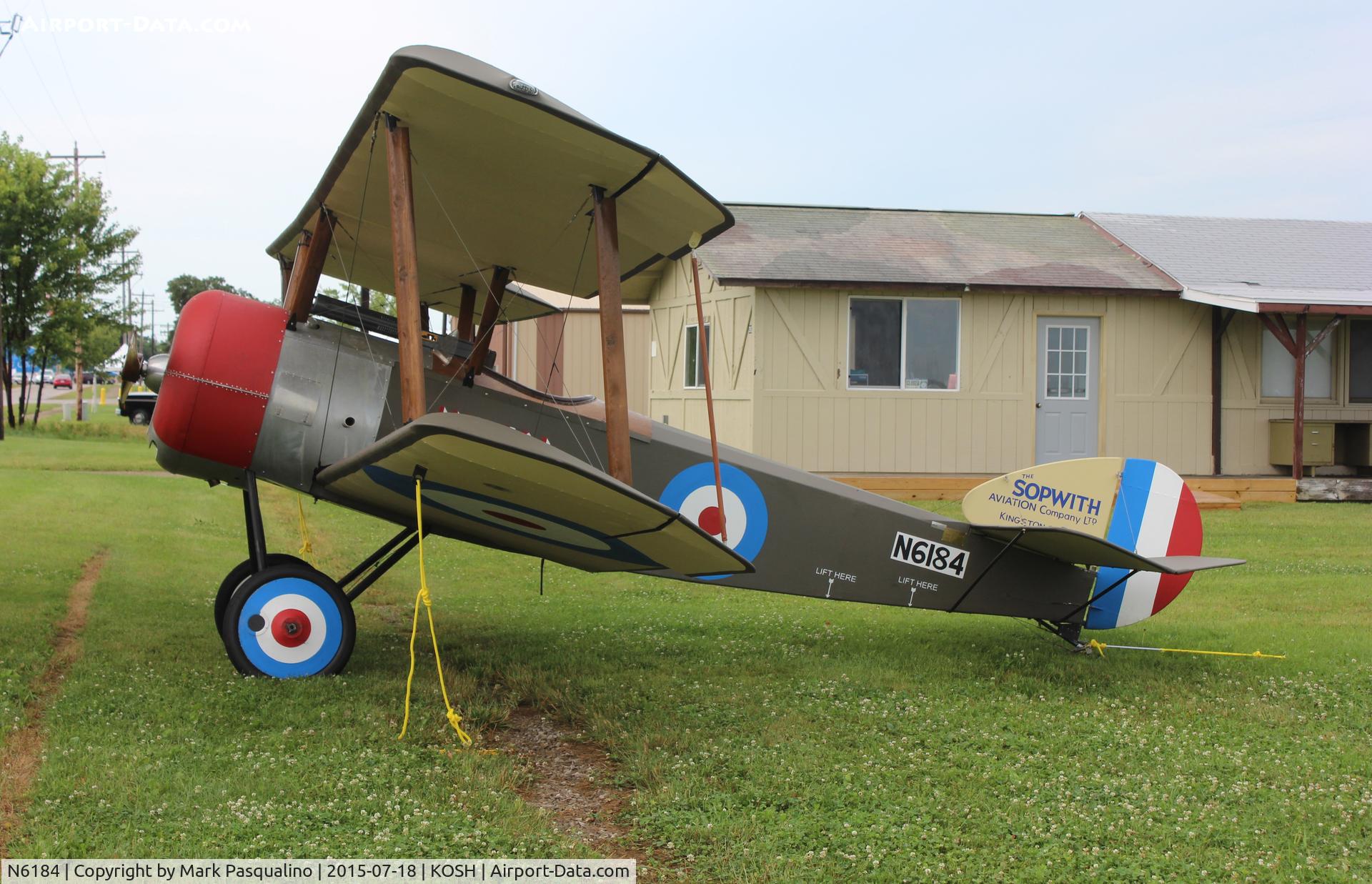 N6184, Sopwith Pup (LRT) Replica C/N Not found N6184, Sopwith Pup