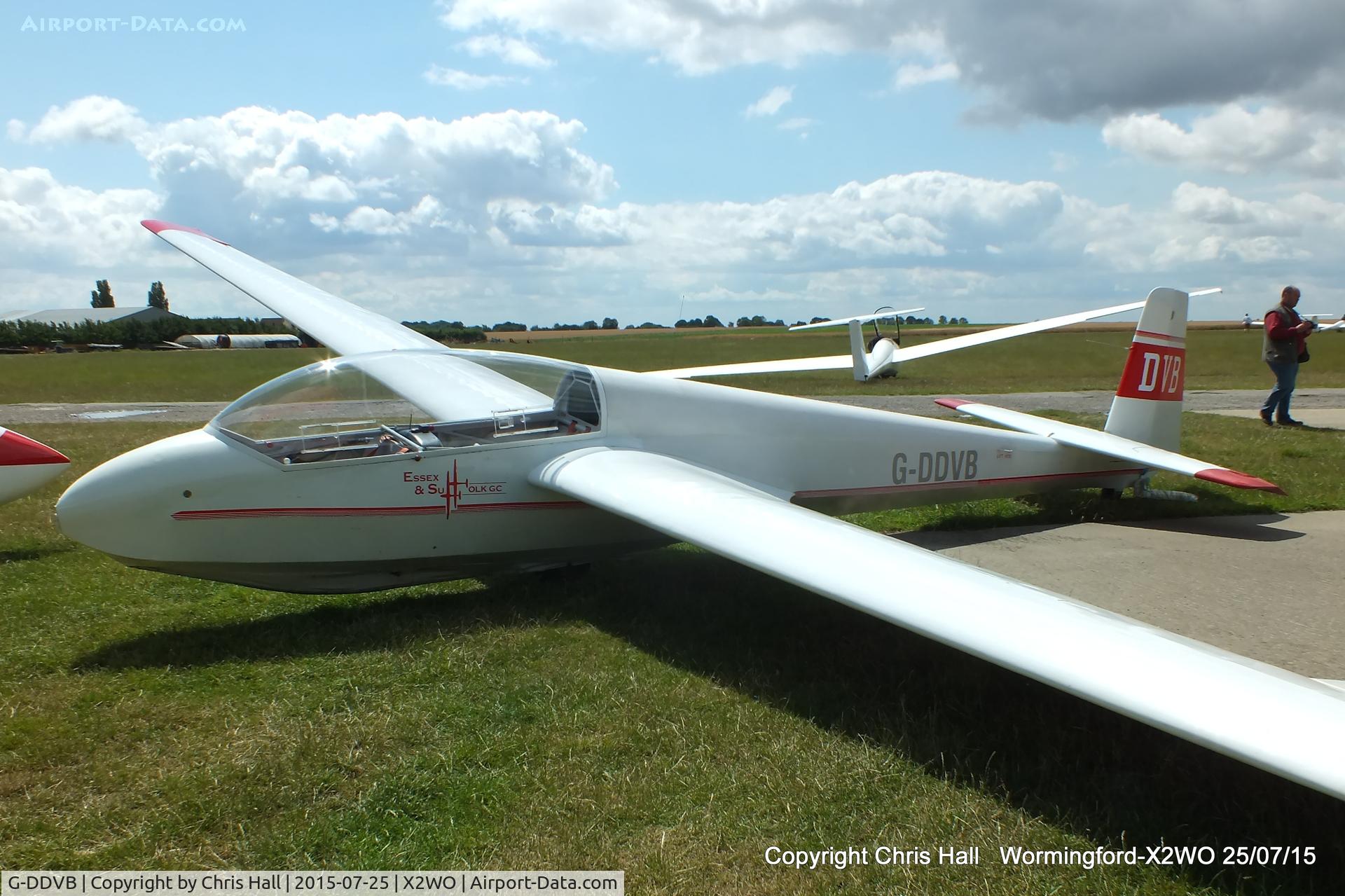 G-DDVB, 1978 Schleicher ASK-13 C/N 13596, at Wormingford airfield