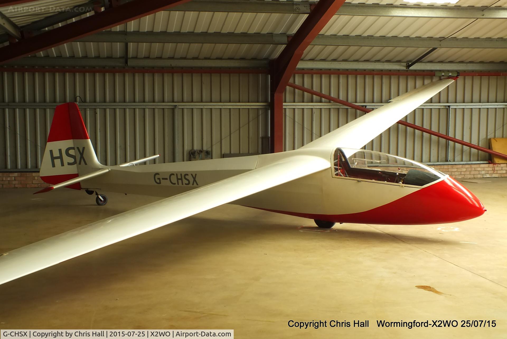G-CHSX, 1966 Scheibe SF27A C/N 6031, at Wormingford airfield