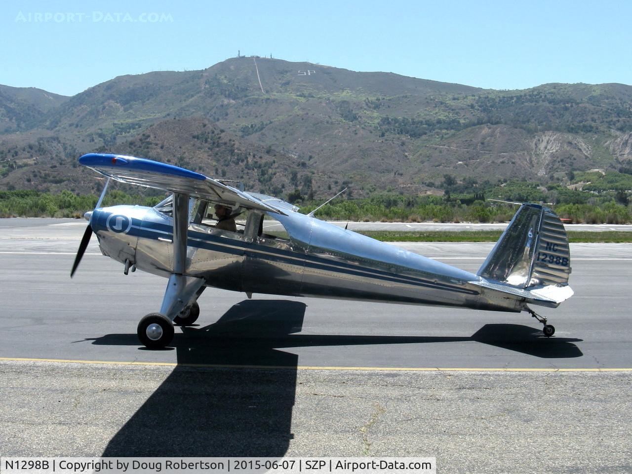 N1298B, 1947 Luscombe 8E Silvaire C/N 5925, 1947 Luscombe 8E SILVAIRE, Continental C-85 85 Hp, taxi back