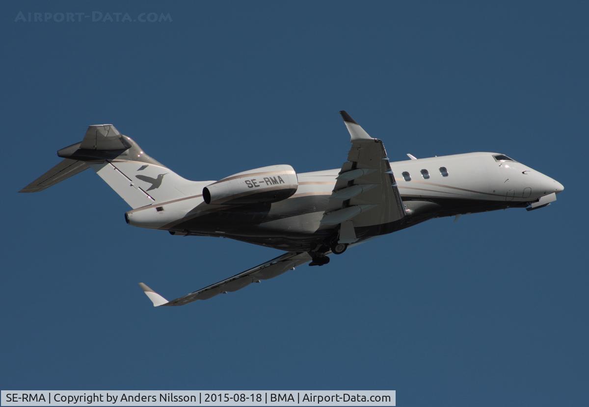 SE-RMA, 2006 Bombardier Challenger 300 (BD-100-1A10) C/N 20136, Departing runway 12 to Cannes-Mandelieu, France.