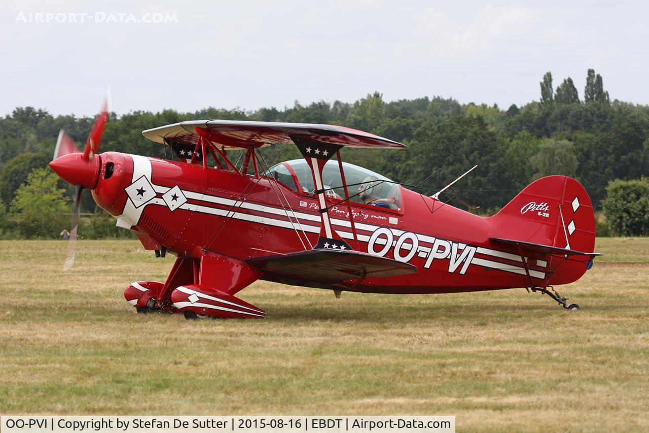 OO-PVI, 1988 Pitts S-2B Special C/N 5144, Schaffen Old Timer Fly In 2015.