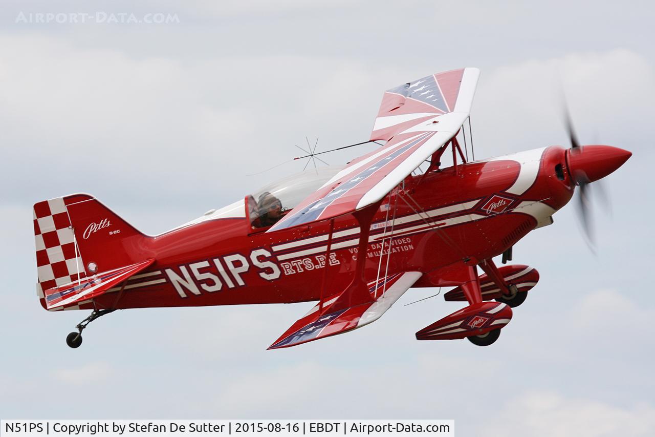 N51PS, 2008 Aviat Pitts S-2C Special C/N 6087, Schaffen Old Timer Fly In 2015.
