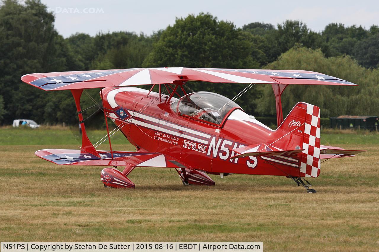N51PS, 2008 Aviat Pitts S-2C Special C/N 6087, Schaffen Old Timer Fly In 2015.