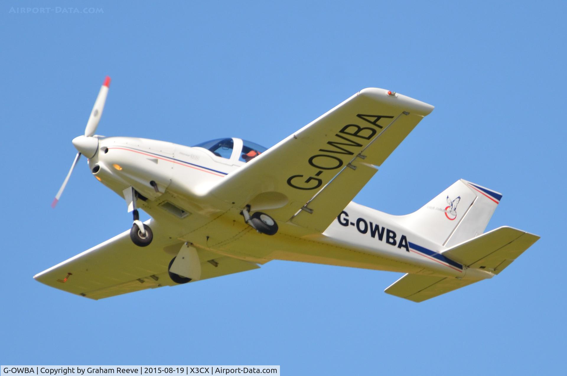 G-OWBA, 2013 Alpi Aviation Pioneer 300 C/N LAA 330-15155, Departing from Northrepps.