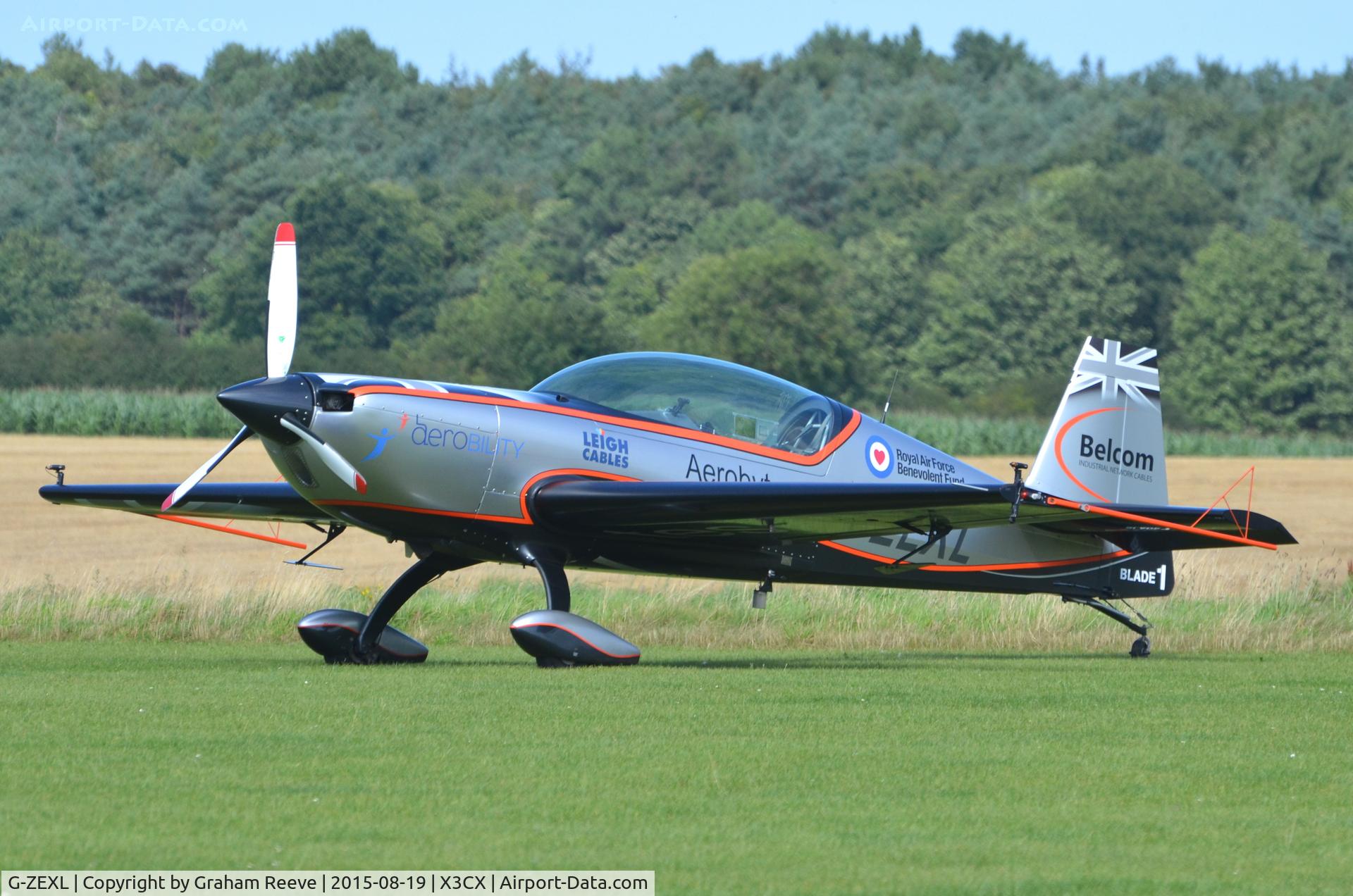 G-ZEXL, 2006 Extra EA-300L C/N 1225, Parked at Northrepps.