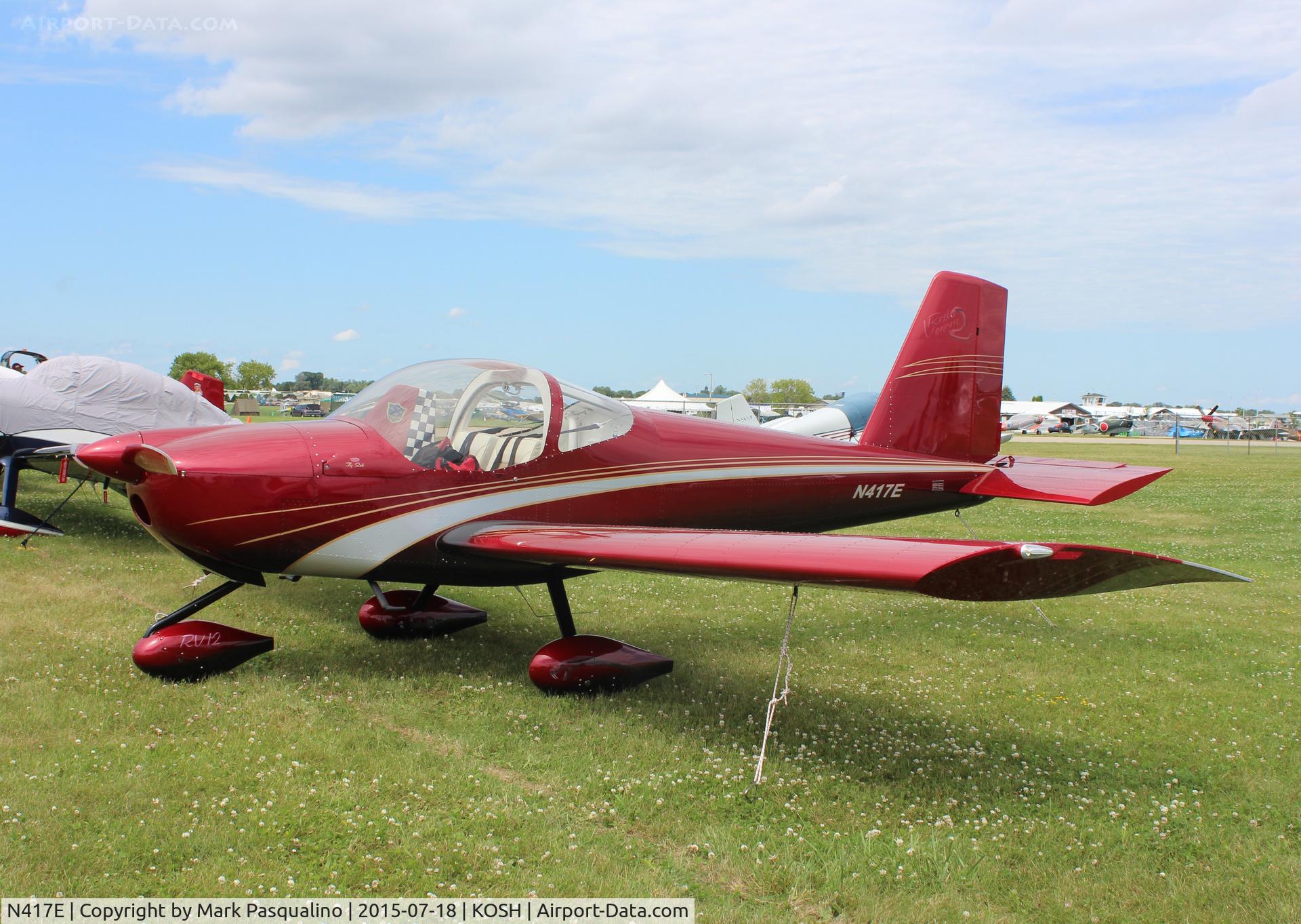 N417E, 2014 Vans RV-12 C/N 120711, Vans RV-12