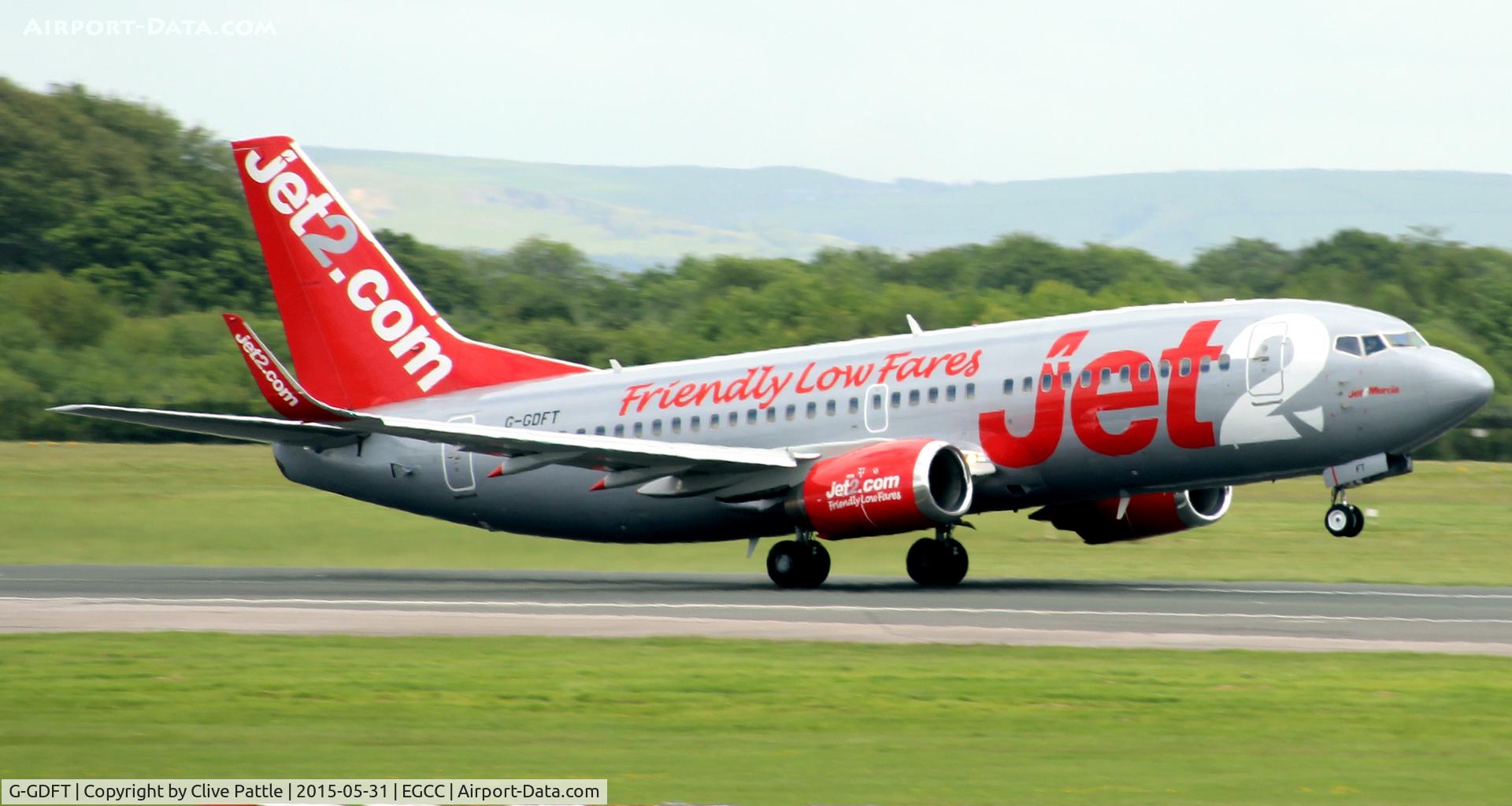 G-GDFT, 1998 Boeing 737-36Q C/N 29141, Departing Manchester EGCC