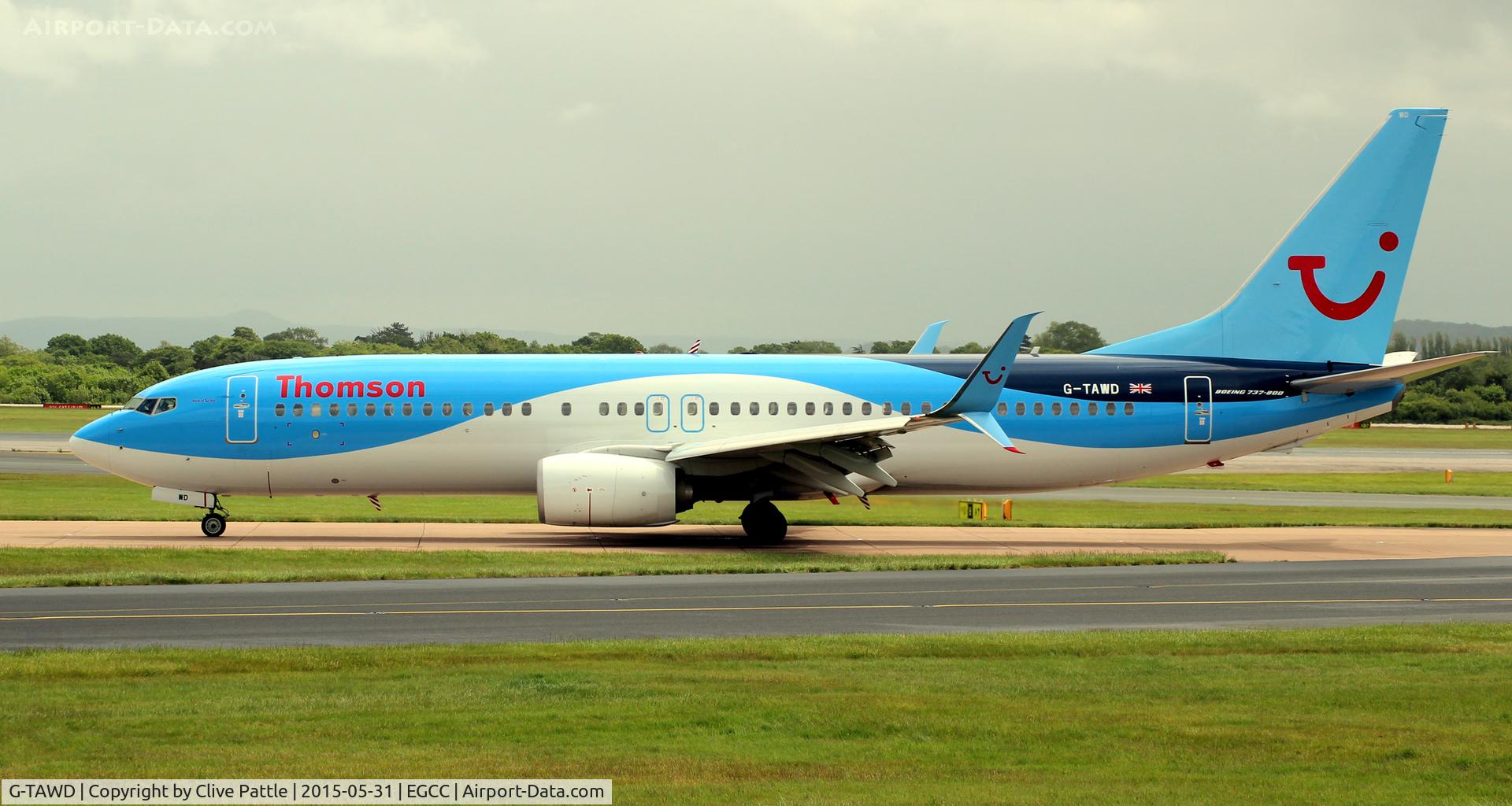 G-TAWD, 2012 Boeing 737-8K5 C/N 37265, In action at Manchester EGCC