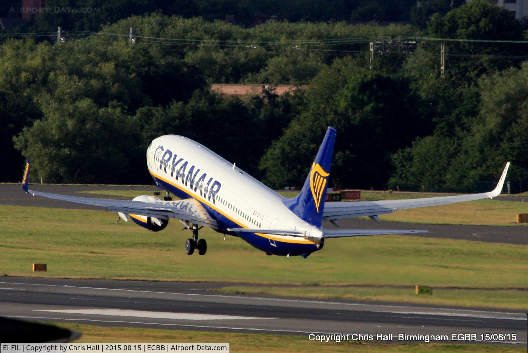 EI-FIL, 2015 Boeing 737-8AS C/N 44702, Ryanair